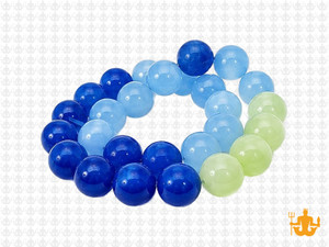 10mm  Multi-Colors Jade & Agate Beads 15.5" [10x56]