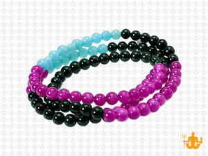 4mm  Multi-Colors Jade & Agate Beads 15.5" [4x57]