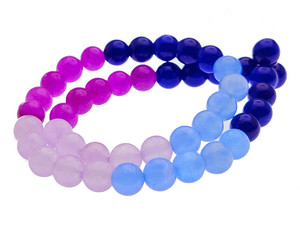 6mm  Multi-Colors Jade & Agate Beads 15.5" [6x53]