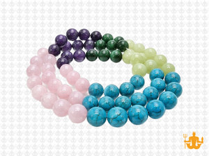 6mm  Multi-Colors Jade & Agate Beads 15.5" [6x59]