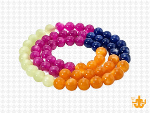 6mm  Multi-Colors Jade & Agate Beads 15.5" [6x61]