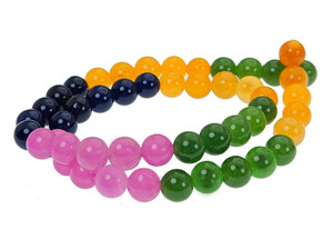 8mm  Multi-Colors Jade & Agate Beads 15.5" [8x51]