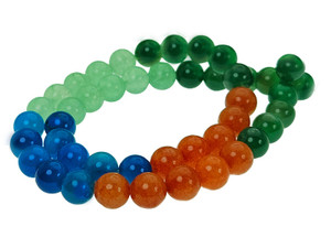 8mm  Multi-Colors Jade & Agate Beads 15.5" [8x75]