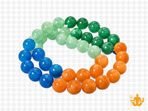 8mm  Multi-Colors Jade & Agate Beads 15.5" [8x75]