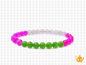 4mm Aventurine &  Jade Bracelet 7.5" [b1x66]