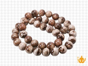 8mm Australia Zebra Jasper Round Beads 15.5" natural [8r63]