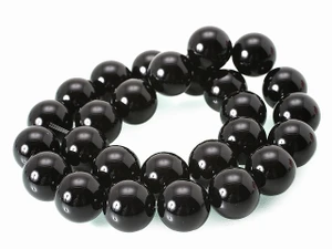4mm Black Tourmaline Beads 15.5" natural [4mm5]