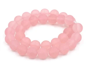 6mm Natural Color Matte Rose Quartz Round Beads 15.5" [6b1am]