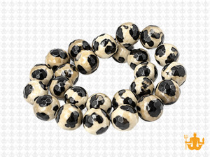 12mm Tibetan Dzi  Agate Round Beads 15.5" natural [12m70]