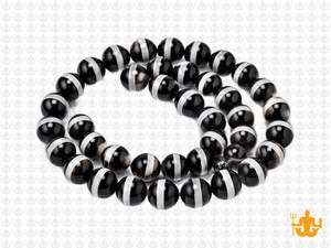 8mm Tibetan Dzi  Agate Round Beads 15.5" natural [8m72]