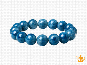 10mm Blue Apatite Bracelet 7.5", Natural [b4m8]