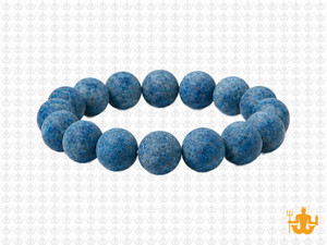 10mm Matte Blue Apatite Bracelet 7.5", Natural [b4m8m]