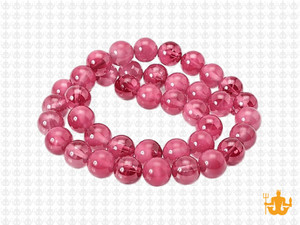 8mm Polish & Matte Amethyst Round Beads 15.5" synthetic [8x26]