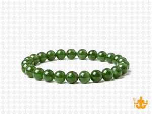 6mm BC Color Jade Elastic Bracelet 7.5" dyed [b2c48]