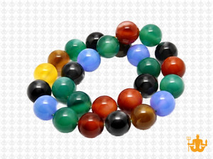 10mm Mix Agate Round Beads 15.5" dyed [10d29]