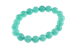 8mm Amazonite Elastic Bracelet 7.5" Natural Dyed [b3d51]