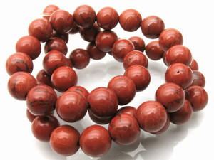 10mm Red Jasper Round Beads 15.5" natural [10r12]