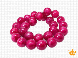 10mm Red Ice Quartz Round Beads 15.5" dyed [10r19r]
