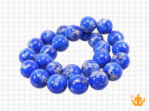 10mm Lapis Sea Sediment Round Beads 15.5" natural [10r55l]
