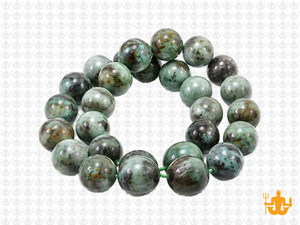 10mm Africa Turquoise Round Beads 15.5" natural [10r65]