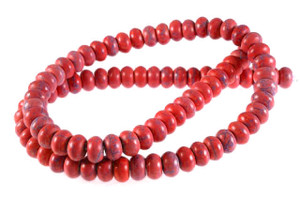 10mm Coffee Magnesite Rondelle Beads 15.5" [t373c]