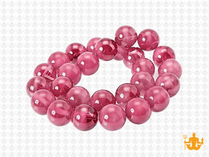 10mm Polish & Matte Amethyst Round Beads 15.5" synthetic [10x26]
