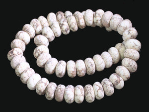 10mm Matte Turquoise Rondelle Beads 15.5" stabilized [t3y10m]