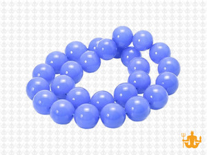 10mm Polish & Matte Chalcedony Round Beads 15.5" synthetic [10x29]
