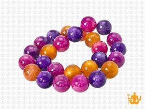 10mm Mix Jade Round Beads 15.5" dyed [10x41]