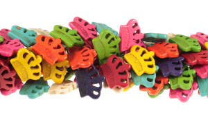 25x18mm Mix Magnesite crown Beads 15.5" [t469x]