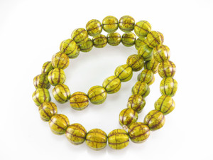 10mm Yellow Magnesite Round Rope Beads 15.5" [t511y]