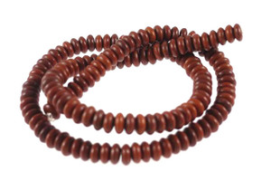 4mm Coffee Magnesite Rondelle Beads 15.5" [t531c]