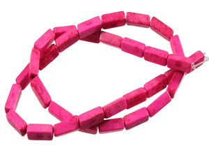 4x13mm Pink Magnesite cube Beads 15.5" [t544f]