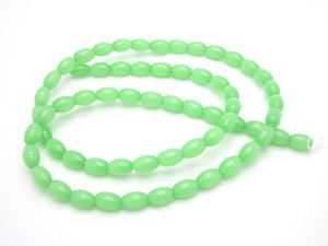 4x6mm Larimar Rice Beads 15.5" synthetic [u72a64]