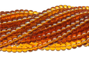 8mm Topaz Abacus Beads 15.5" synthetic [u76a7]