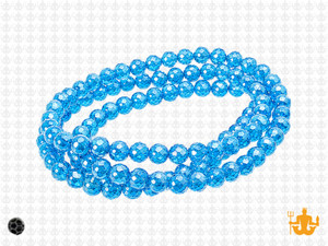 4x3mm Aqua Opal Quartz Faceted Rondelle Beads 15.5" synthetic [uc1b6]
