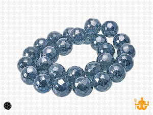 4mm Midnight Blue Glass Faceted Bicone about 14" [uc21a22]