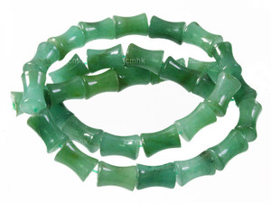 8x12mm Aventurine Bamboo Beads 15.5" natural [wa269]