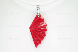 22X42mm Lucite Carved Designer Bead Pendant [z1176]