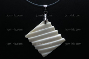 42X42mm Buffalo Bone Carved Designer Bead Pendant [z1354]
