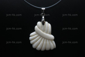 28X65mm Buffalo Bone Dangling Designer Bead Pendant [z1475]