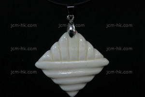 42X42mm Buffalo Bone Carved Designer Bead Pendant [z1479]