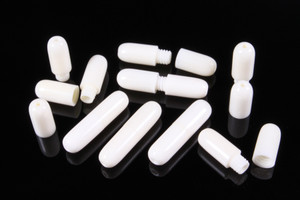 5x20mm Buffalo Bone Screw Clasp 2pcs (use for 4~6mm beads) [z8574]