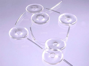 25mm Crystal Donut Beads 15.5" synthetic [s605]