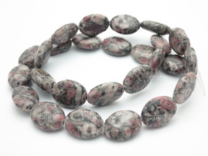 12x16mm Fossil Jasper Puff Oval Beads 15.5" natural [s7b37-12]