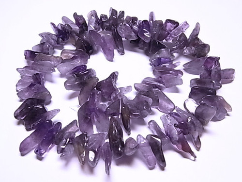 15-18mm Amethyst Briolette Beads 15.5" natural [c2m1]