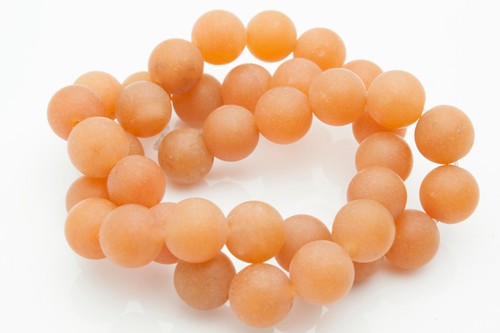 10mm Matte Red Aventurine Round Beads 15.5" natural [10a1m]