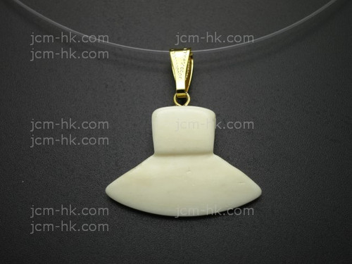 25X18mm Buffalo Bone Designer Bead Pendant [z1685]