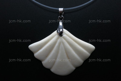 42X32mm Buffalo Bone Shell Designer Bead Pendant [z1358]