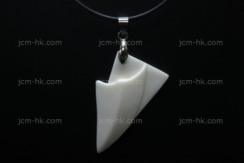 25X45mm Buffalo Bone Carved Designer Bead Pendant [z1231]